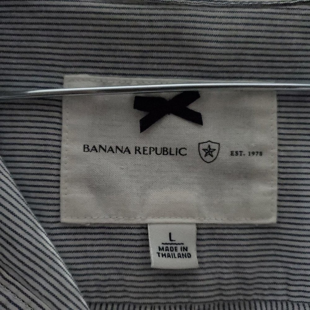 Banana Republic Cotton Dress Shirt L - Picture 5 of 6